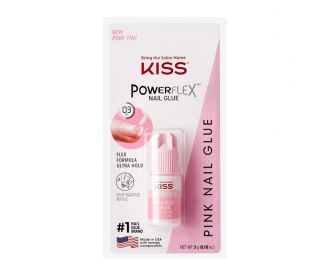 Kiss Клей для ногтей супер стойкий Розовый 3g Kiss Powerflex Pink Nail Glue BKР139C