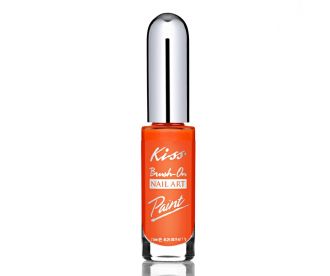 Kiss Краска для дизайна ногтей Оранжевая 7,5мл. Nail Paint Neon Orange PA13