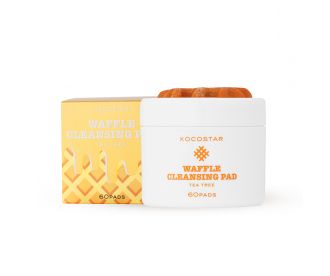 Kocostar  Очищающие вафельные диски для лица с экстрактом чайного дерева / Waffle Cleansing Pad