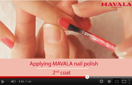 как правильно наносить лак для ногтей Mavala